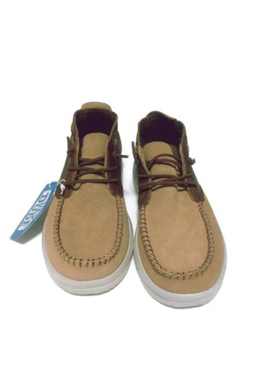 Hey Dude Mens Size 11 Jackson Suede Casual Boot Shoes Chestnut Tan Mid Top EU 44 main image 7